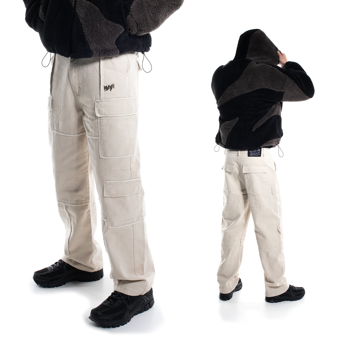Heavy Cargo Vintage Pants - Beige