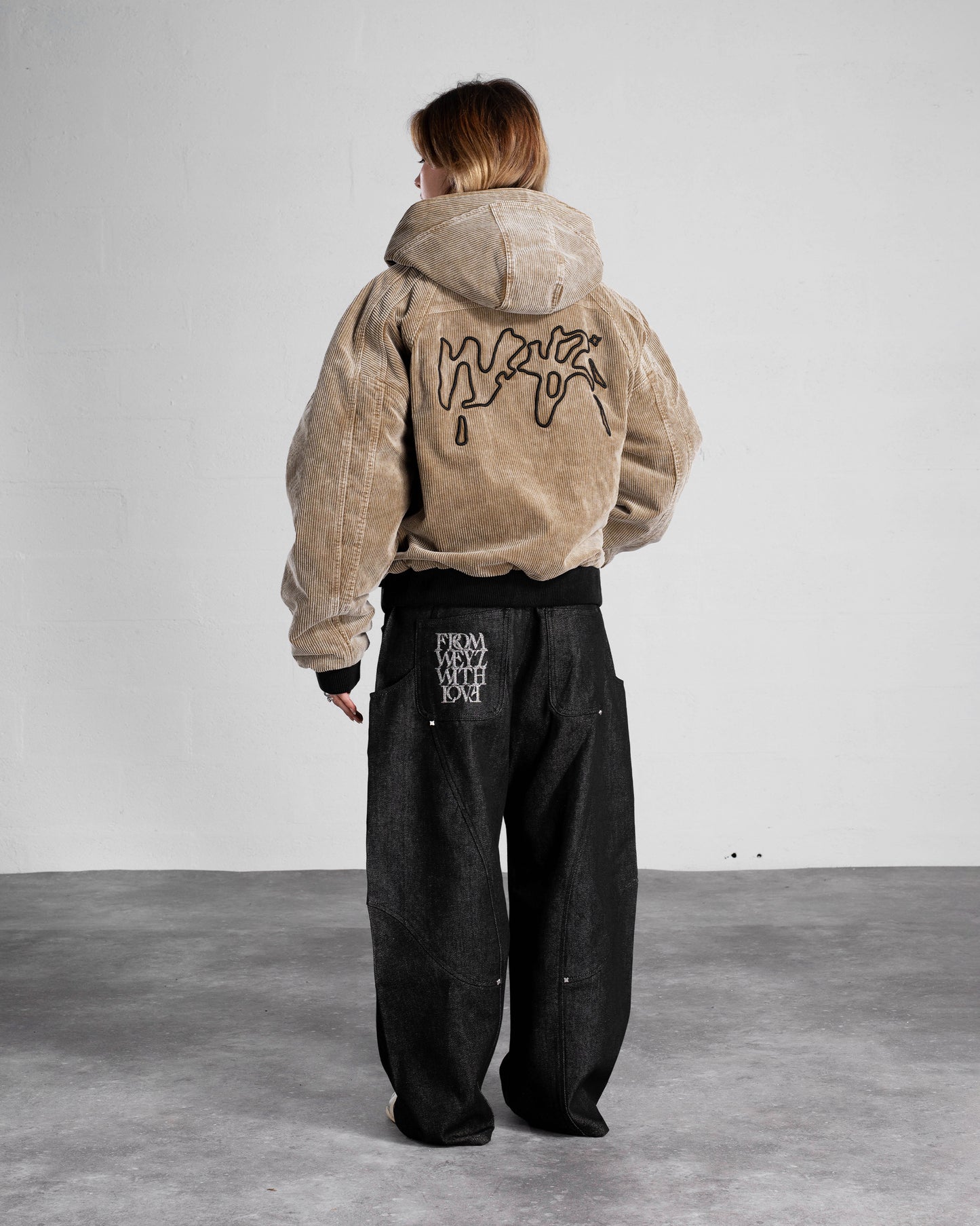 "FADED" CORDUROY JACKET - WASHED BEIGE