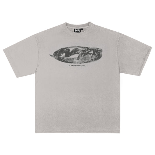 T-SHIRT VINTAGE "INTERNATIONAL" - BEIGE