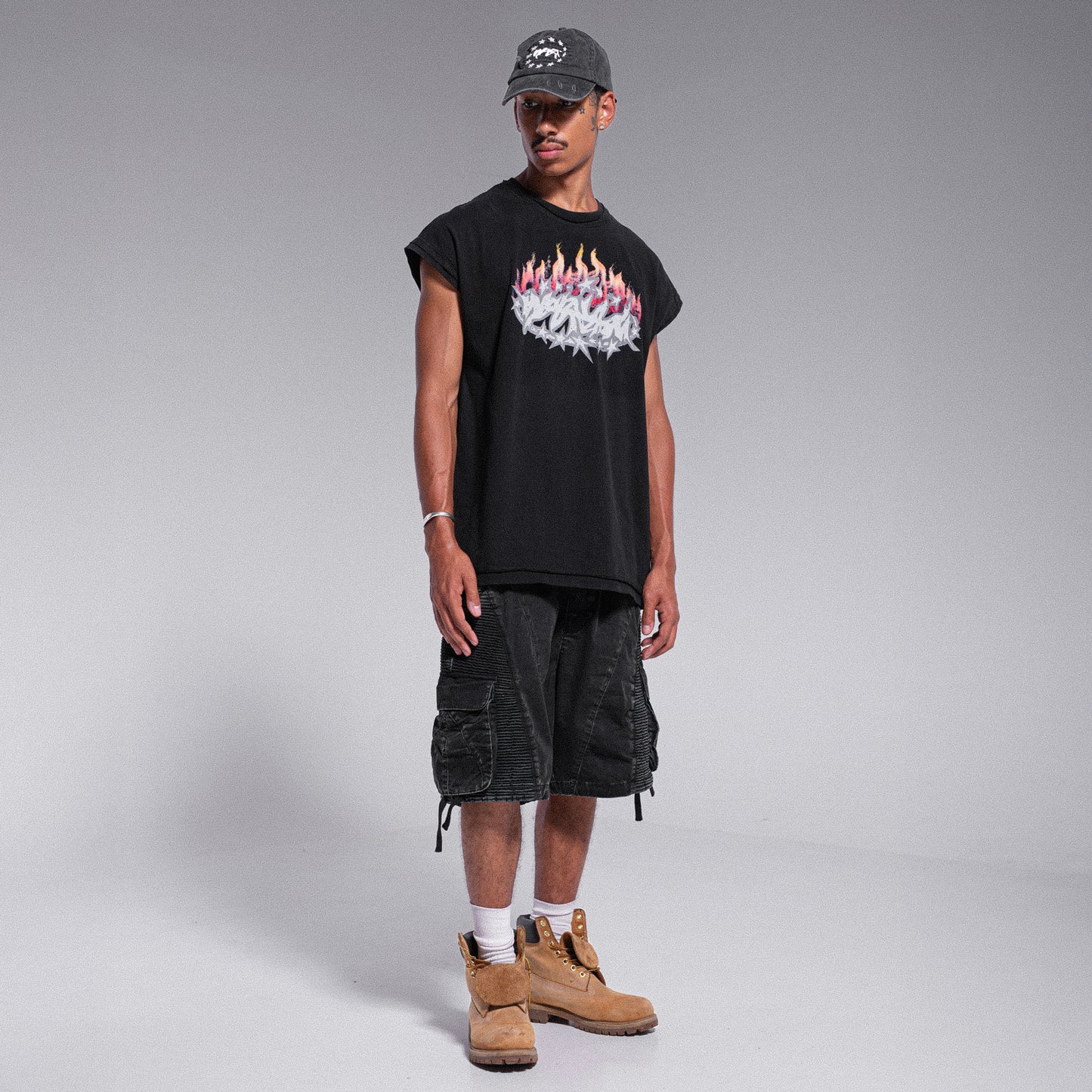 BASEBALL CAP "FLAG" - BLACK