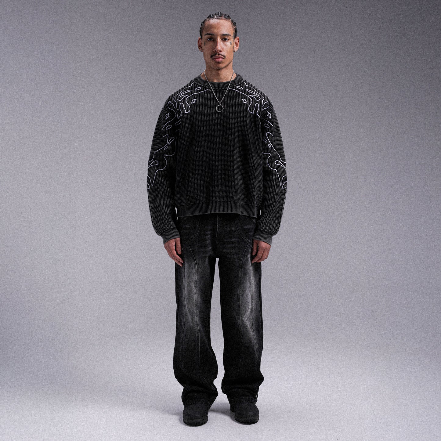 "ABYSSAL" KNIT - Black