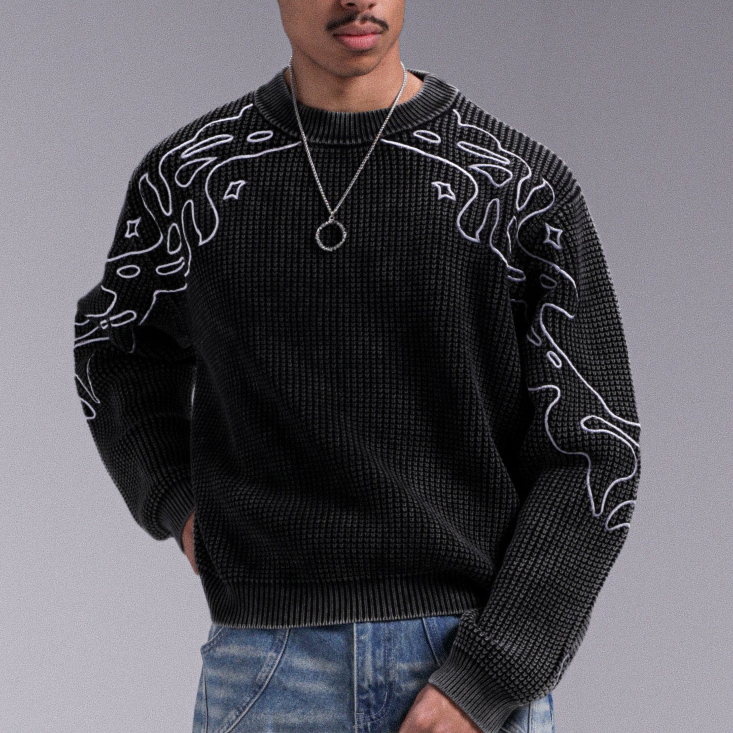 "ABYSSAL" KNIT - Black