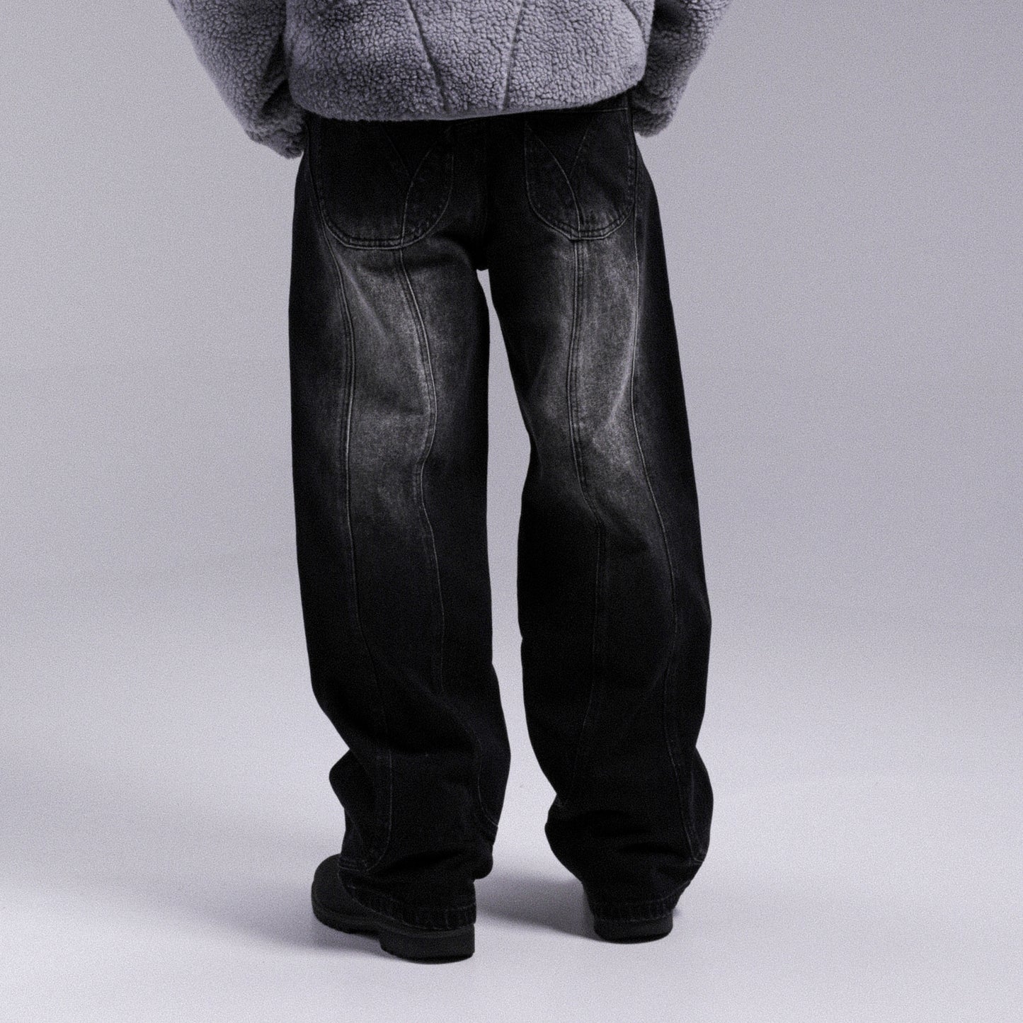 "ARCH" DENIM PANTS WEYZ - Washed Black