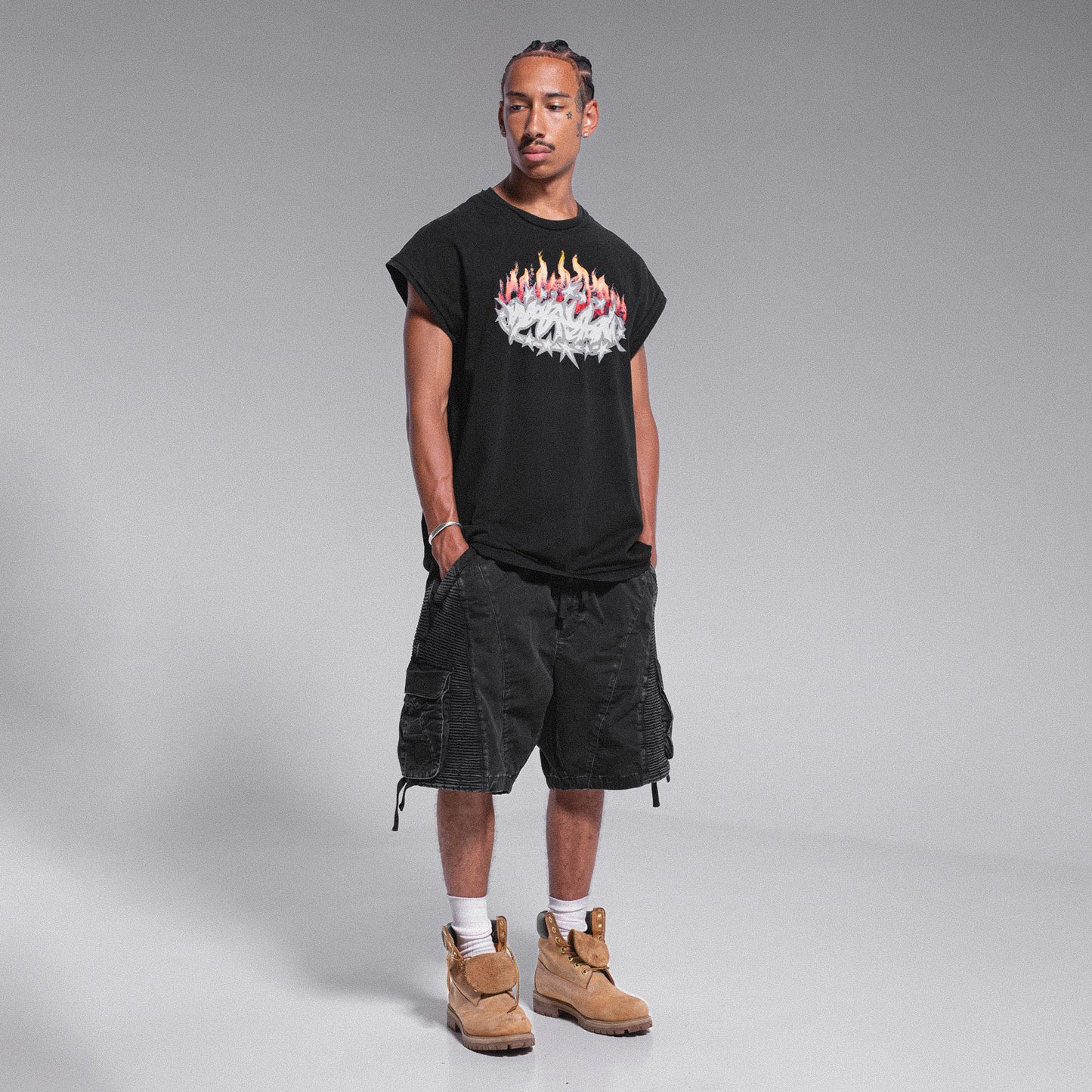 TANKTOP "HELLFIRE" - BLACK