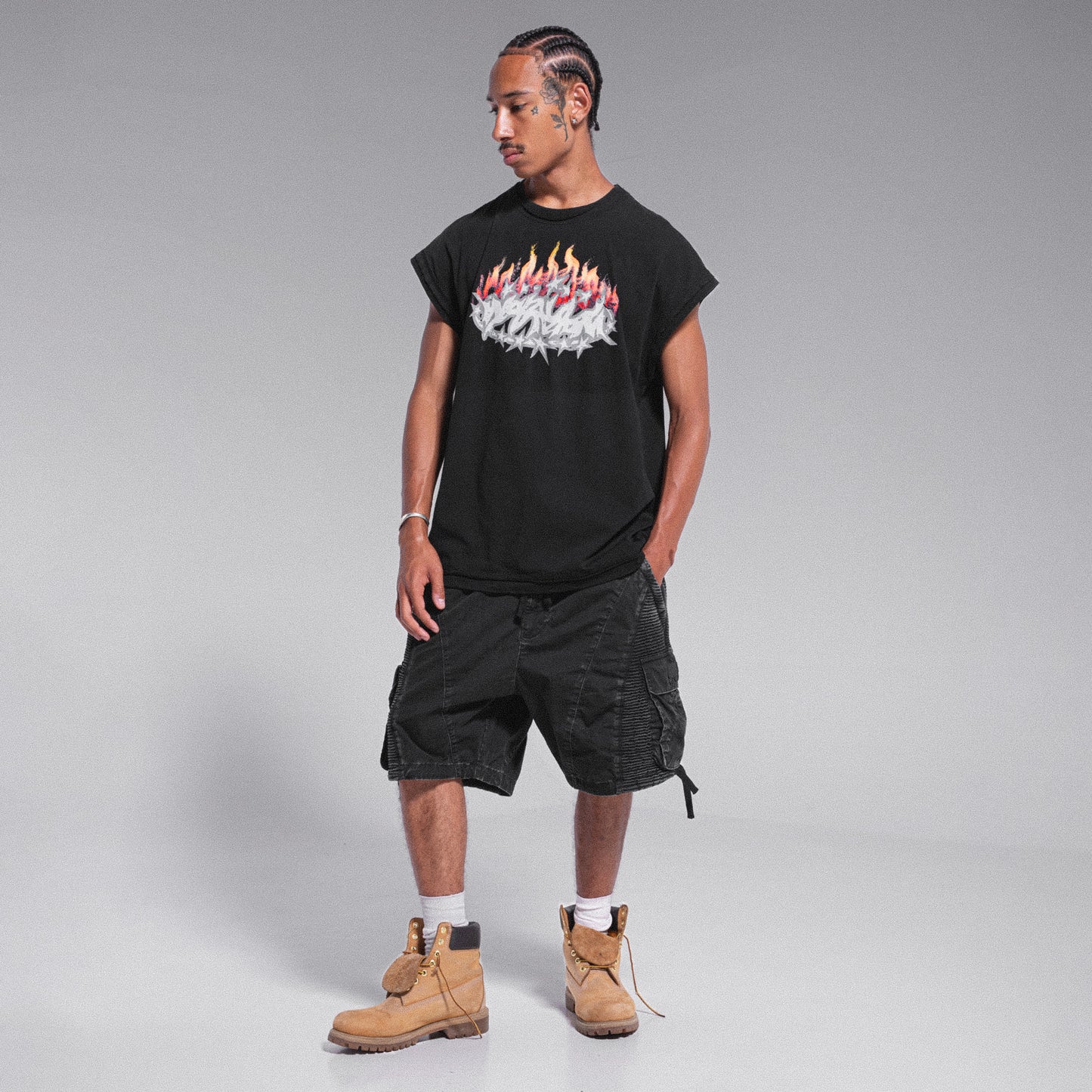 TANKTOP "HELLFIRE" - BLACK