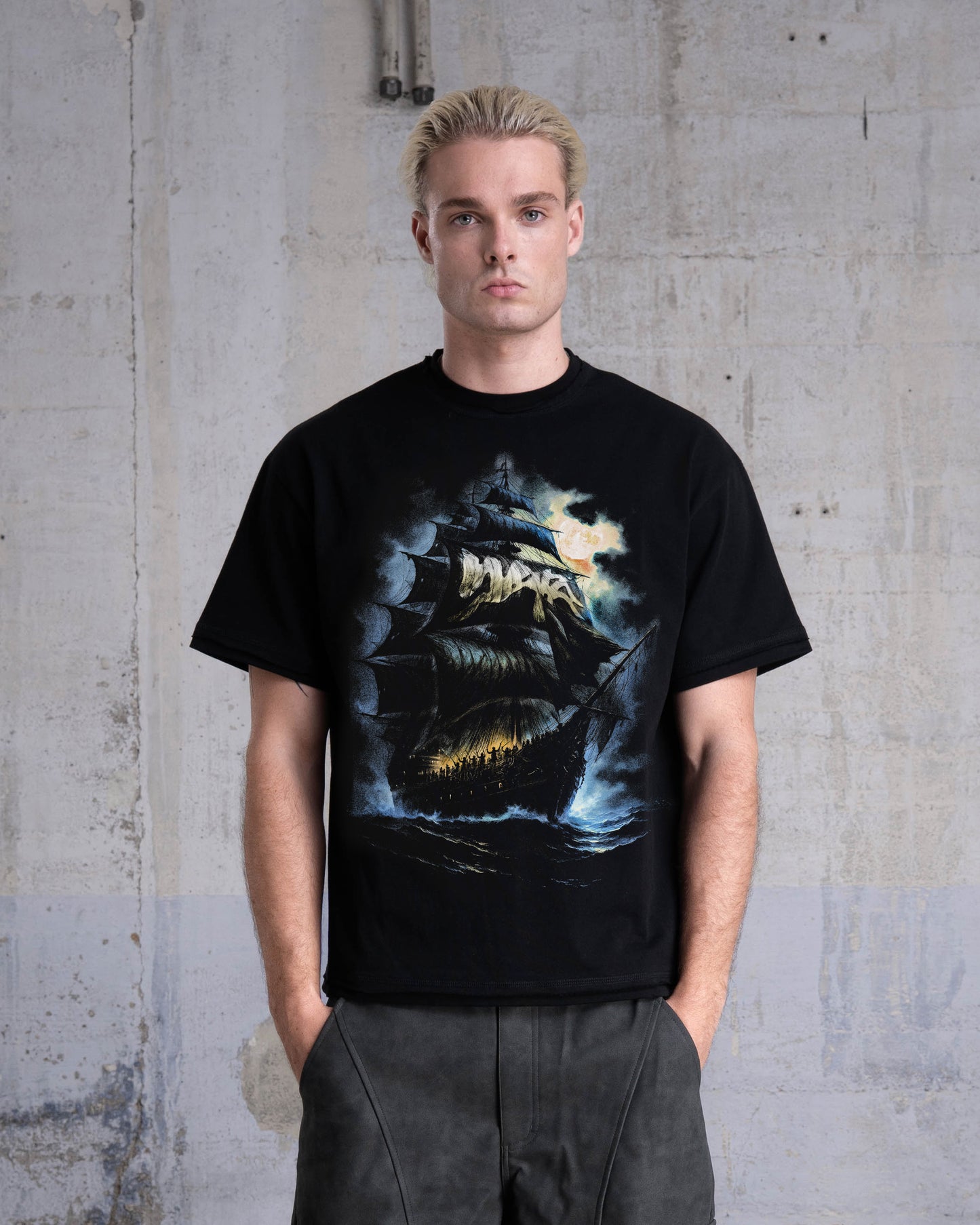 T-SHIRT "BLACK FLAG" - NOIR