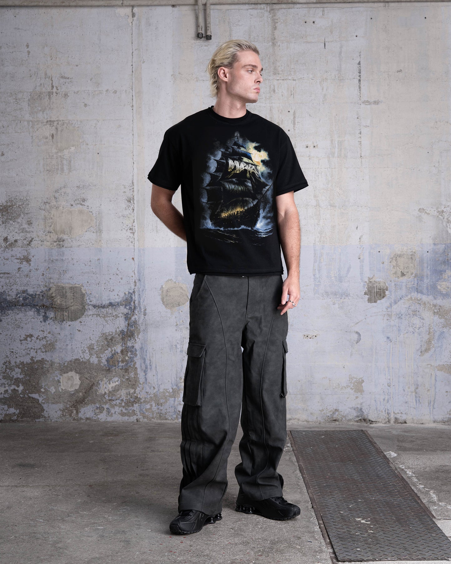 T-SHIRT "BLACK FLAG" - NOIR
