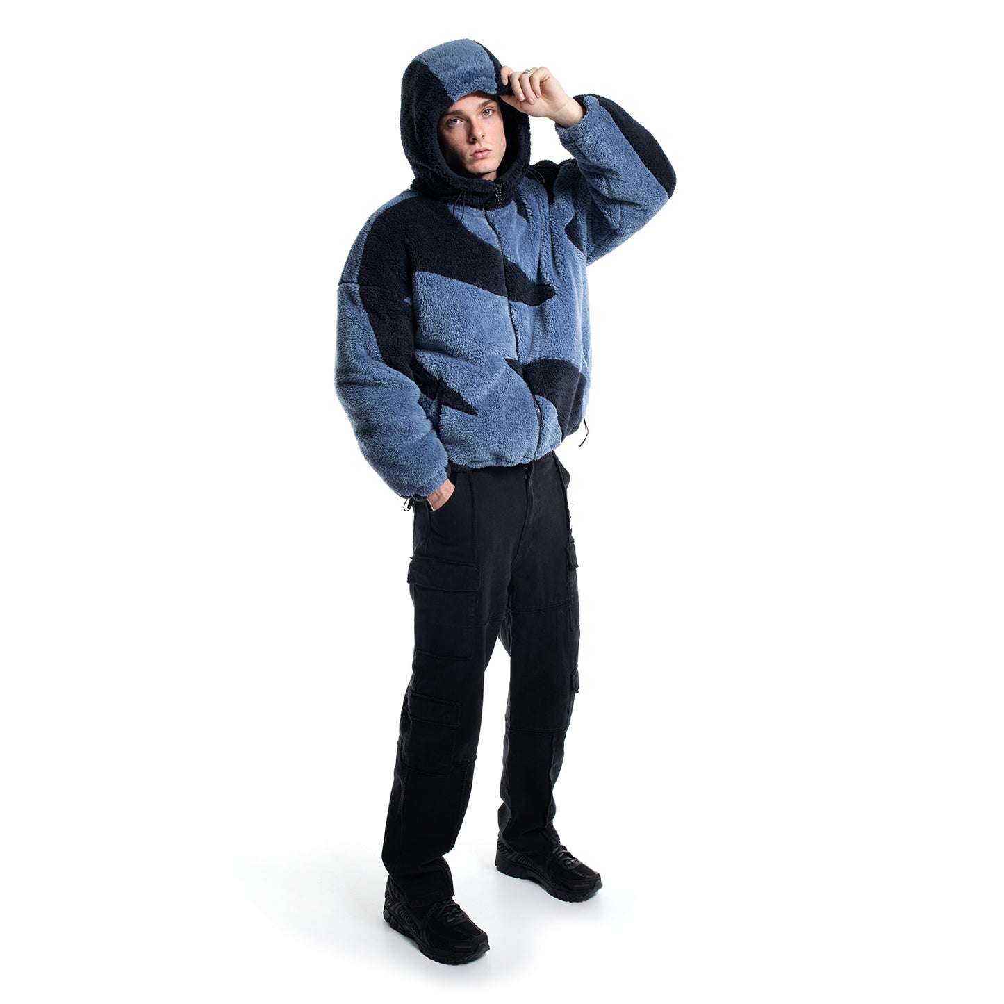 Fluffy Sherpa Jacket - Blue