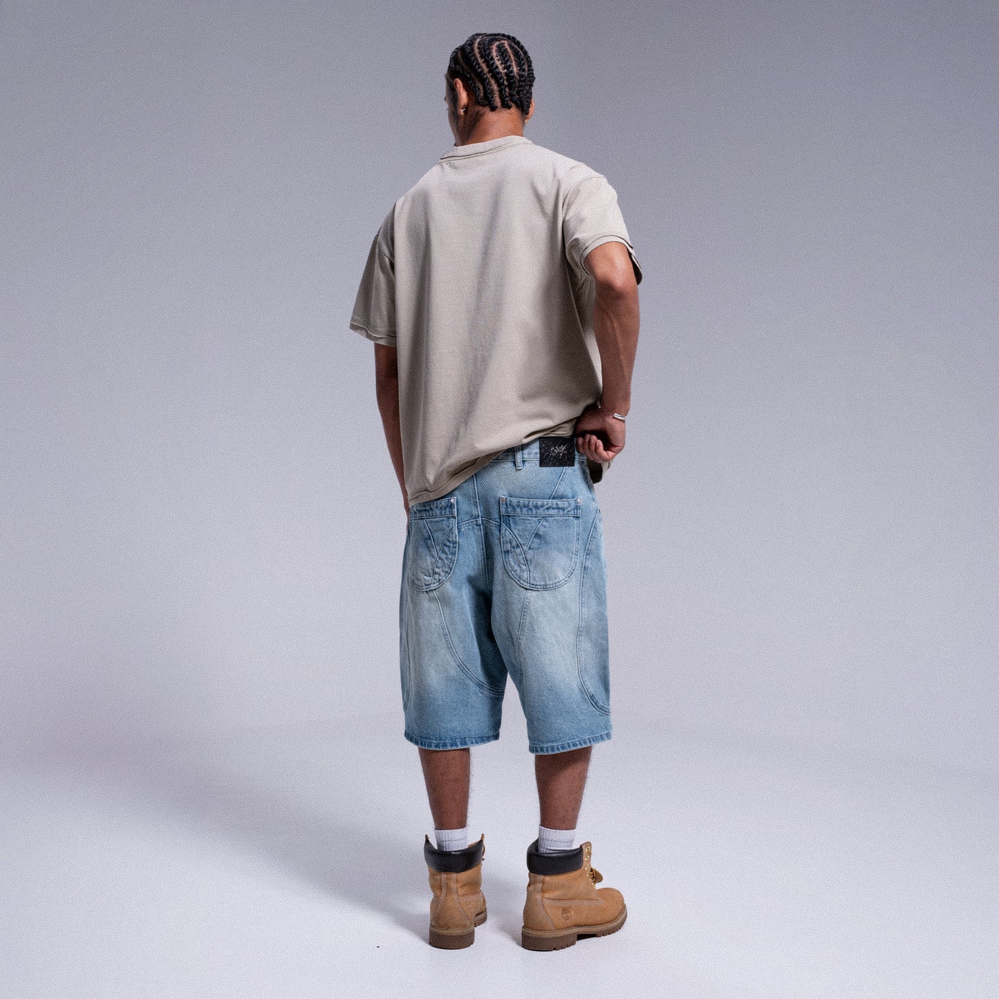 "ARCH" DENIM SHORT WEYZ - WASHED BLUE