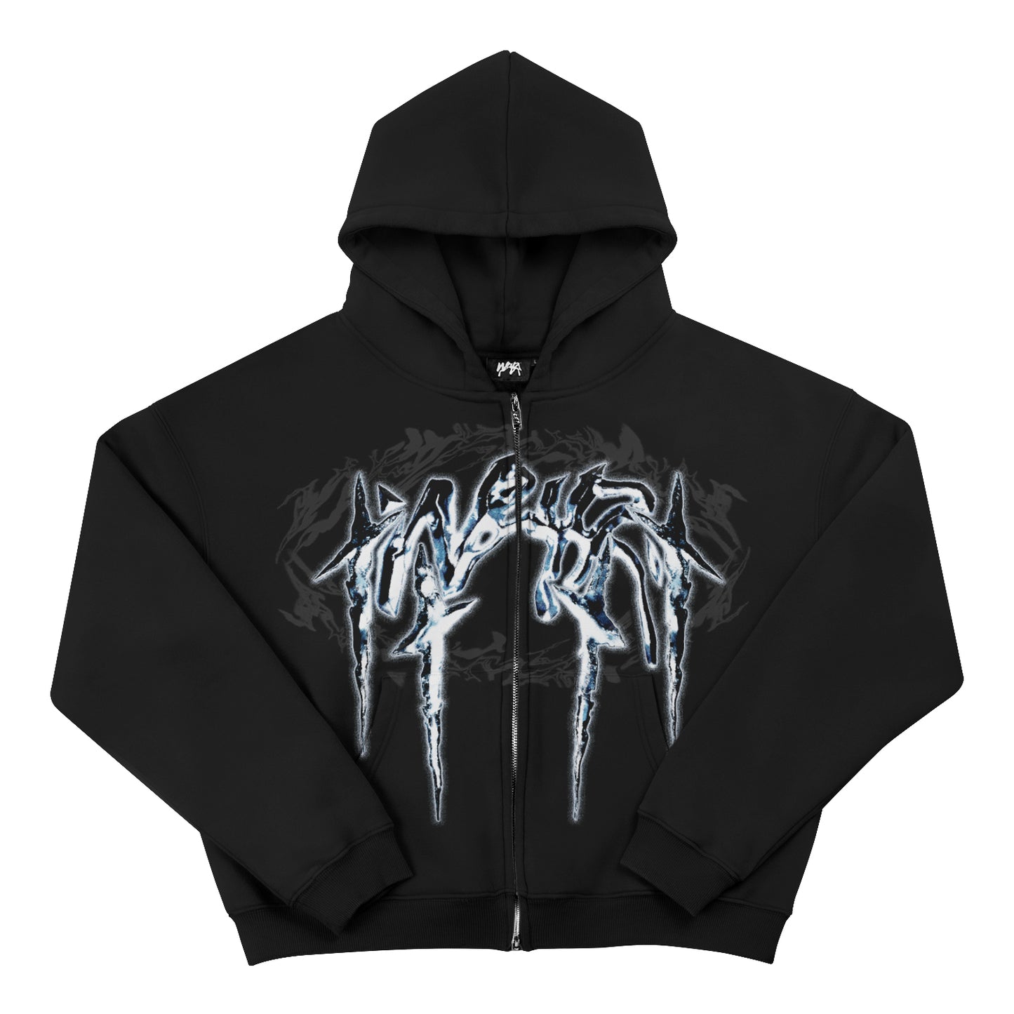 "CELESTE" Soft Zip Hoodie - Black