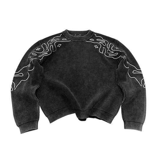 "ABYSSAL" KNIT - Black
