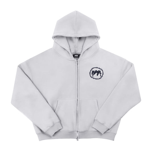 Gilet "CROWN" Double Zip - Gris clair