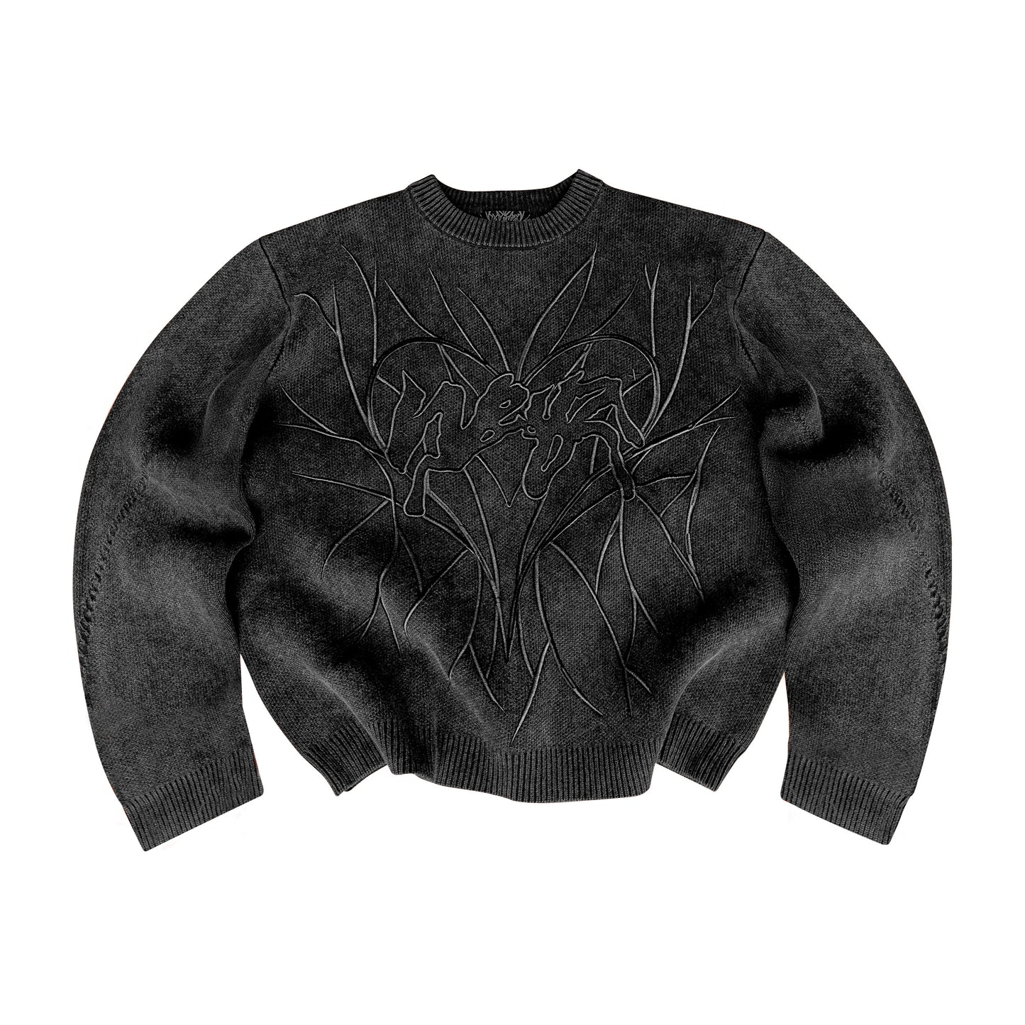 "HEART" KNIT - Black
