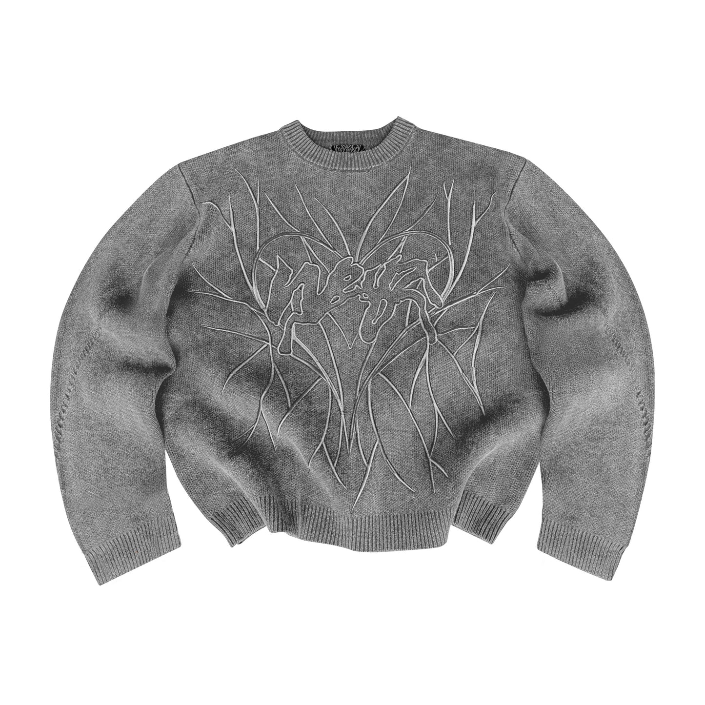 "HEART" KNIT - Grey