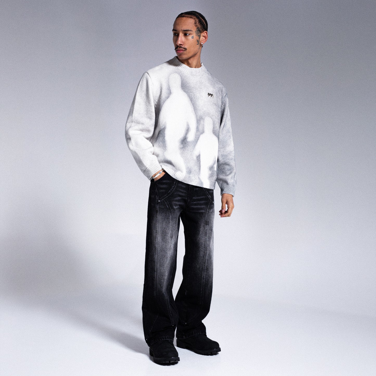 "LEGACY" Knitwear - Light Grey