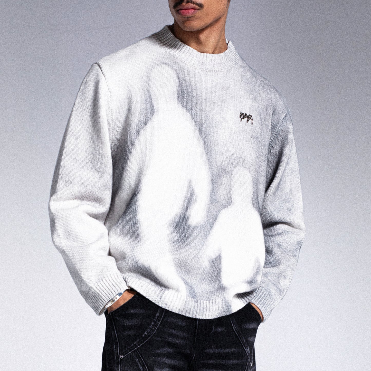 "LEGACY" Knitwear - Light Grey