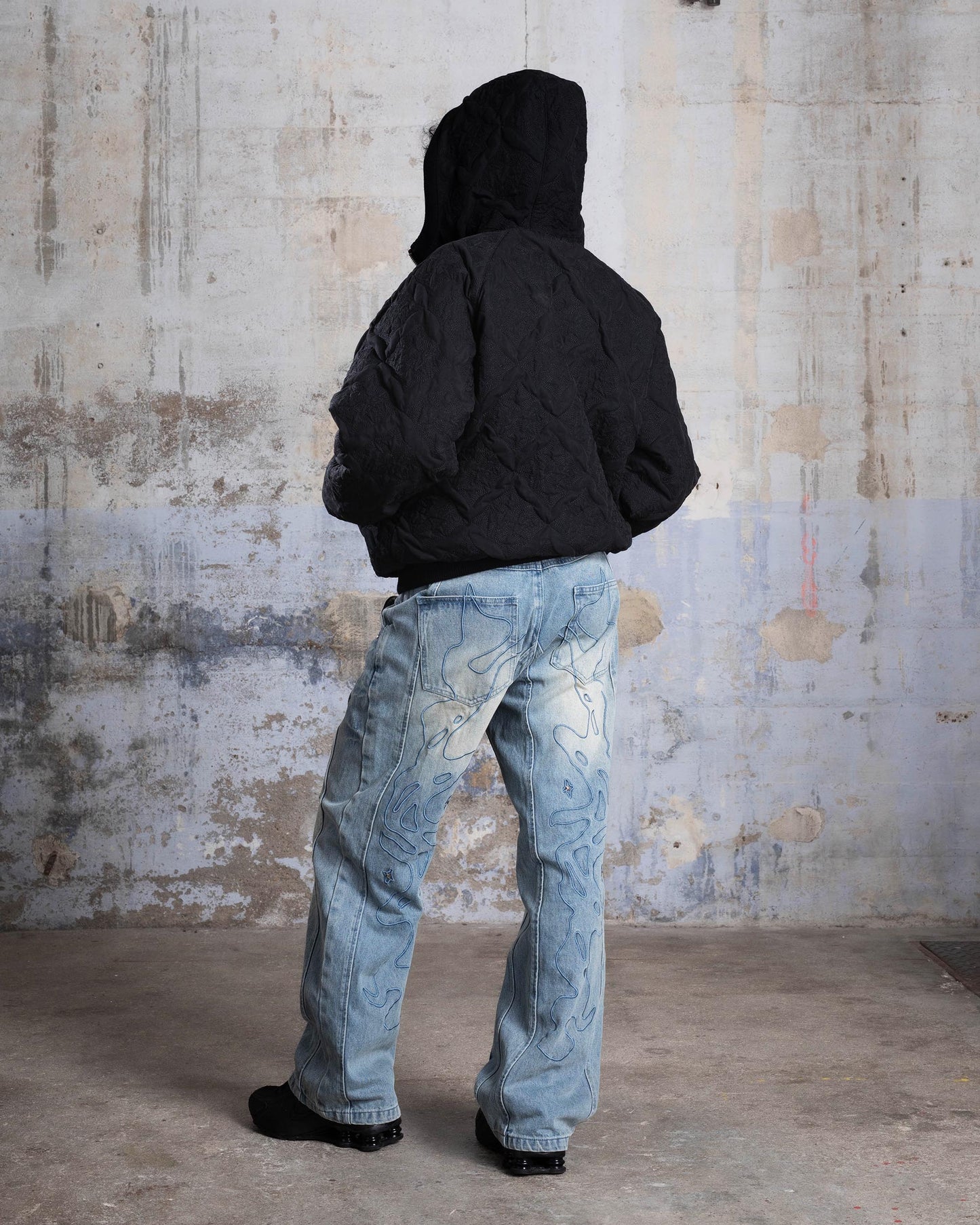 "ABYSSAL" DENIM PANTS - LIGHT BLUE