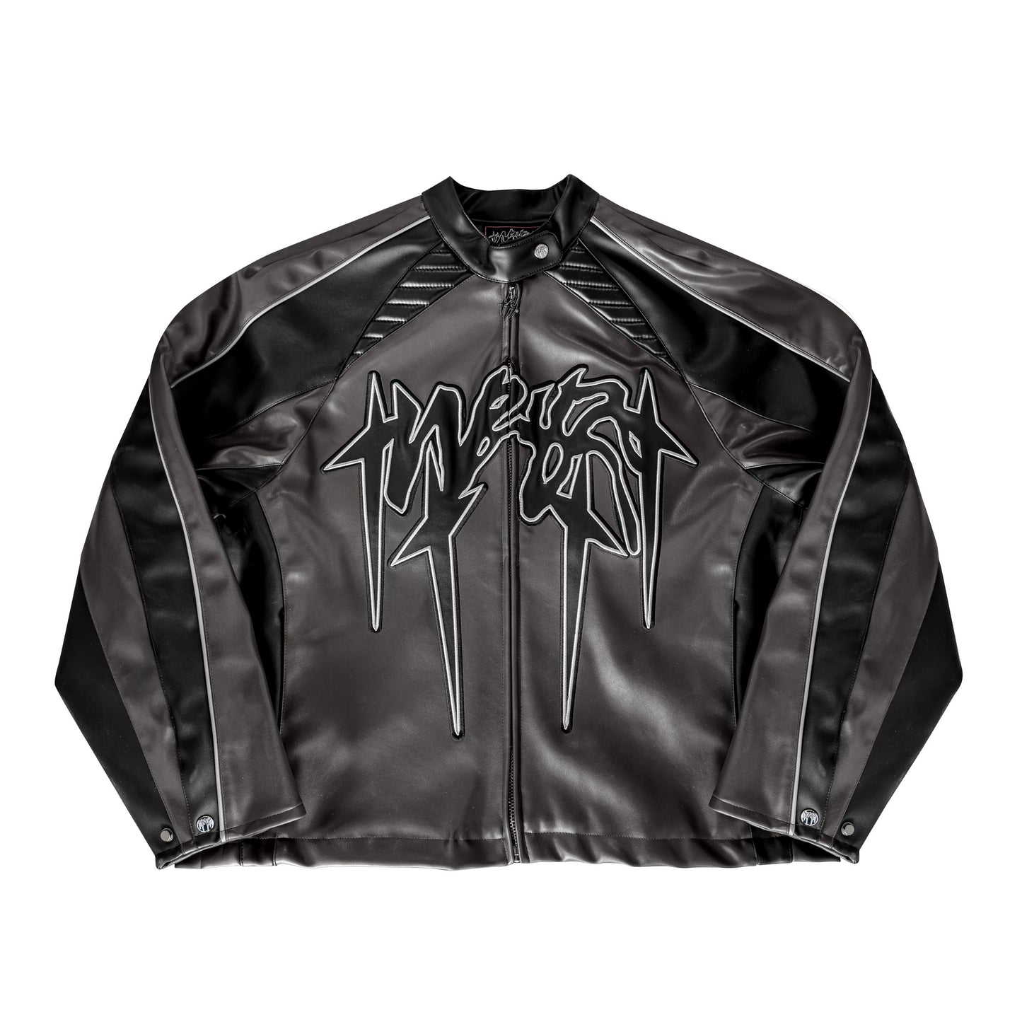 "OBSIDIAN" PU-LEATHER JACKET