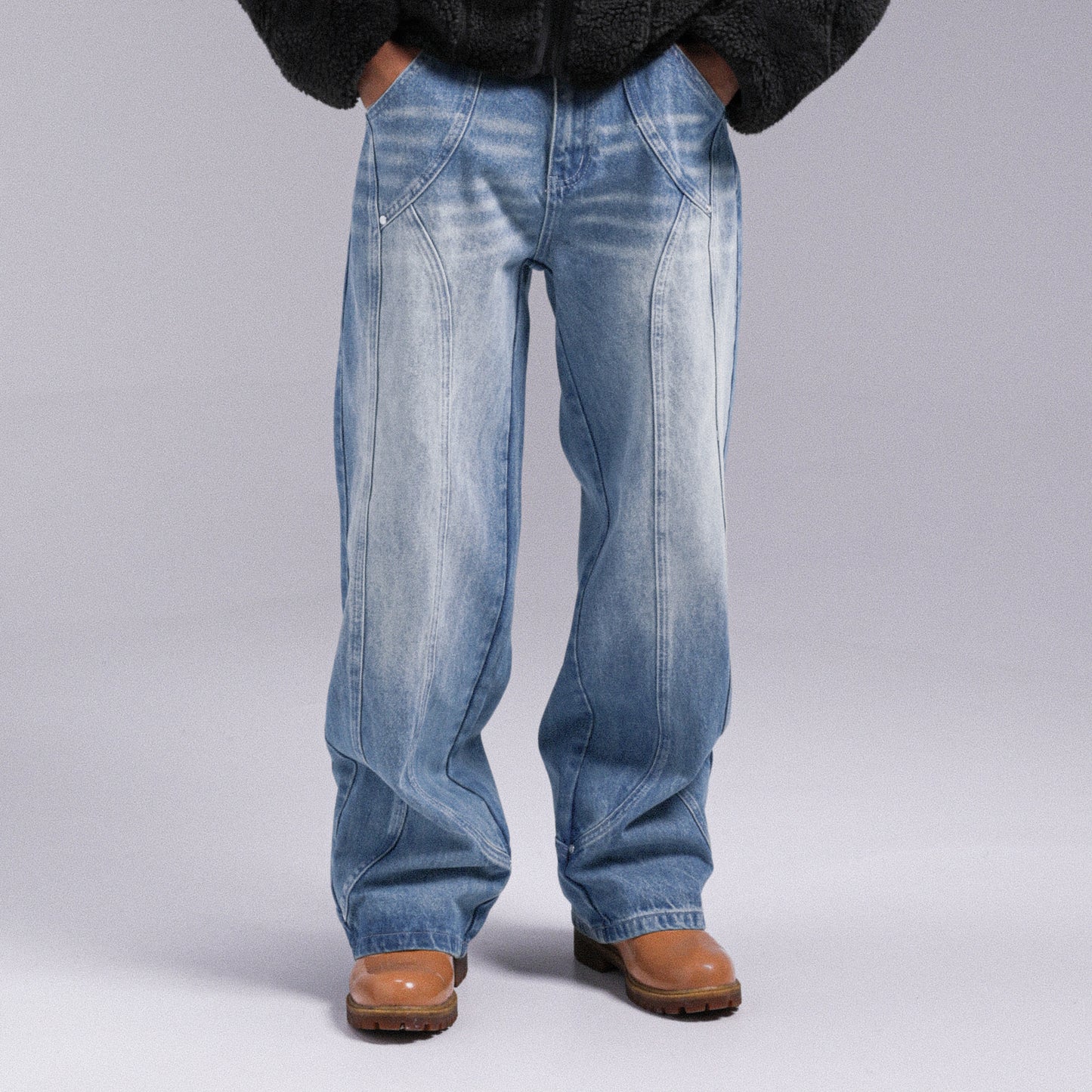 "ARCH" DENIM PANTS WEYZ - Light Blue