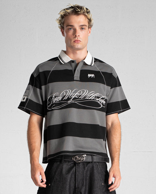 "FWWL" Polo - Noir & Gris
