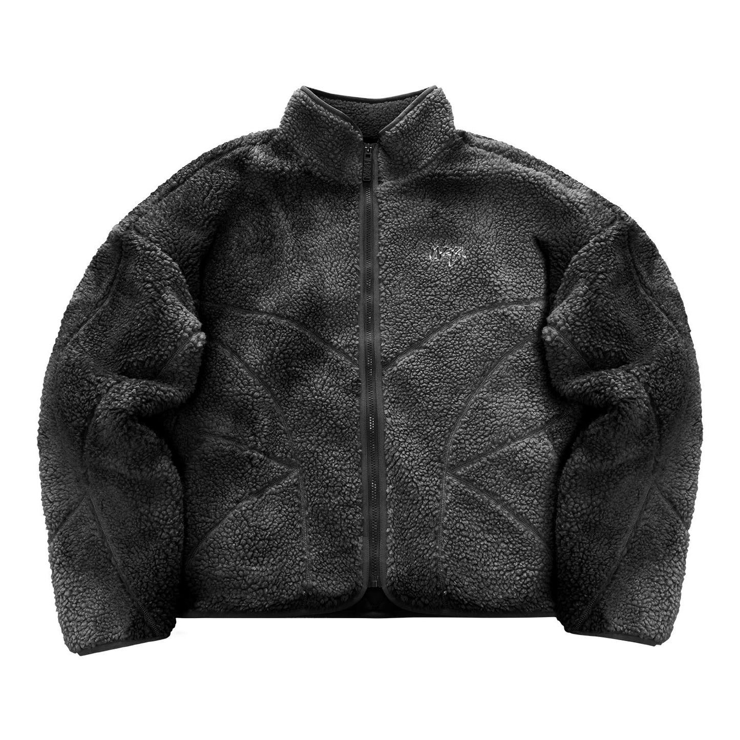 "MOON" Sherpa Jacket - Fade Black