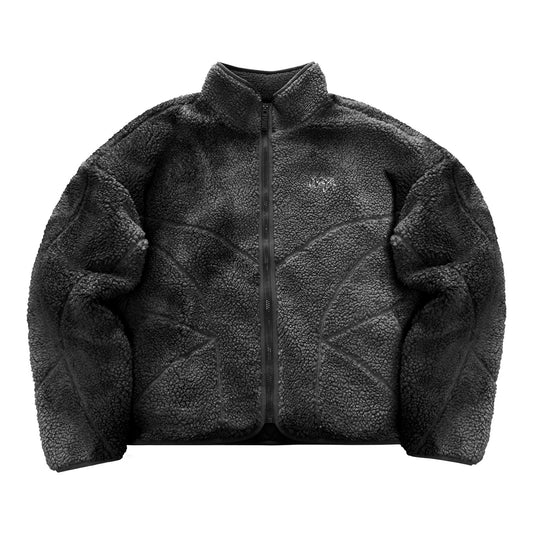 "MOON" Sherpa Jacket - Fade Black
