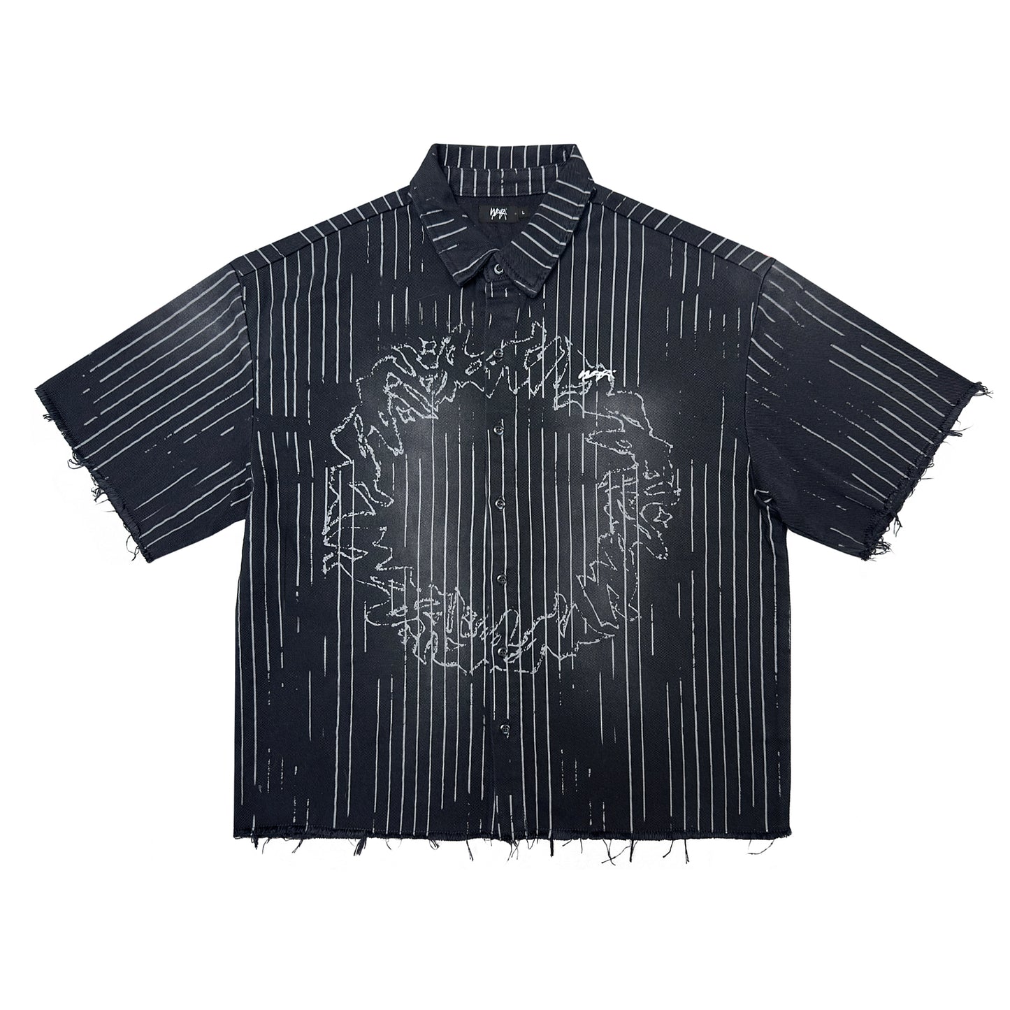 SHIRT "STRIPED" - BLACK