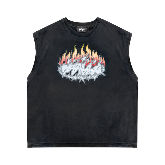 DÉBARDEUR "HELLFIRE" - NOIR