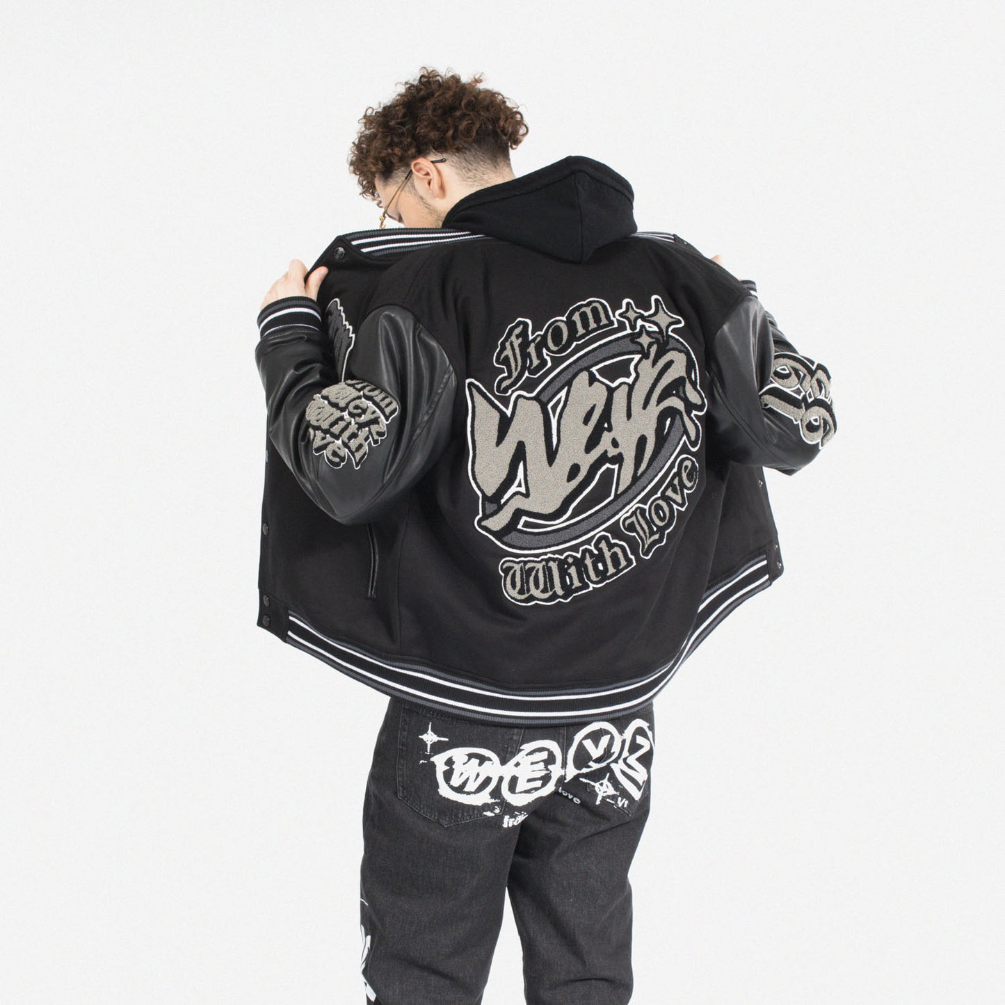 jean black from weyz with love 100% cotton straight cut