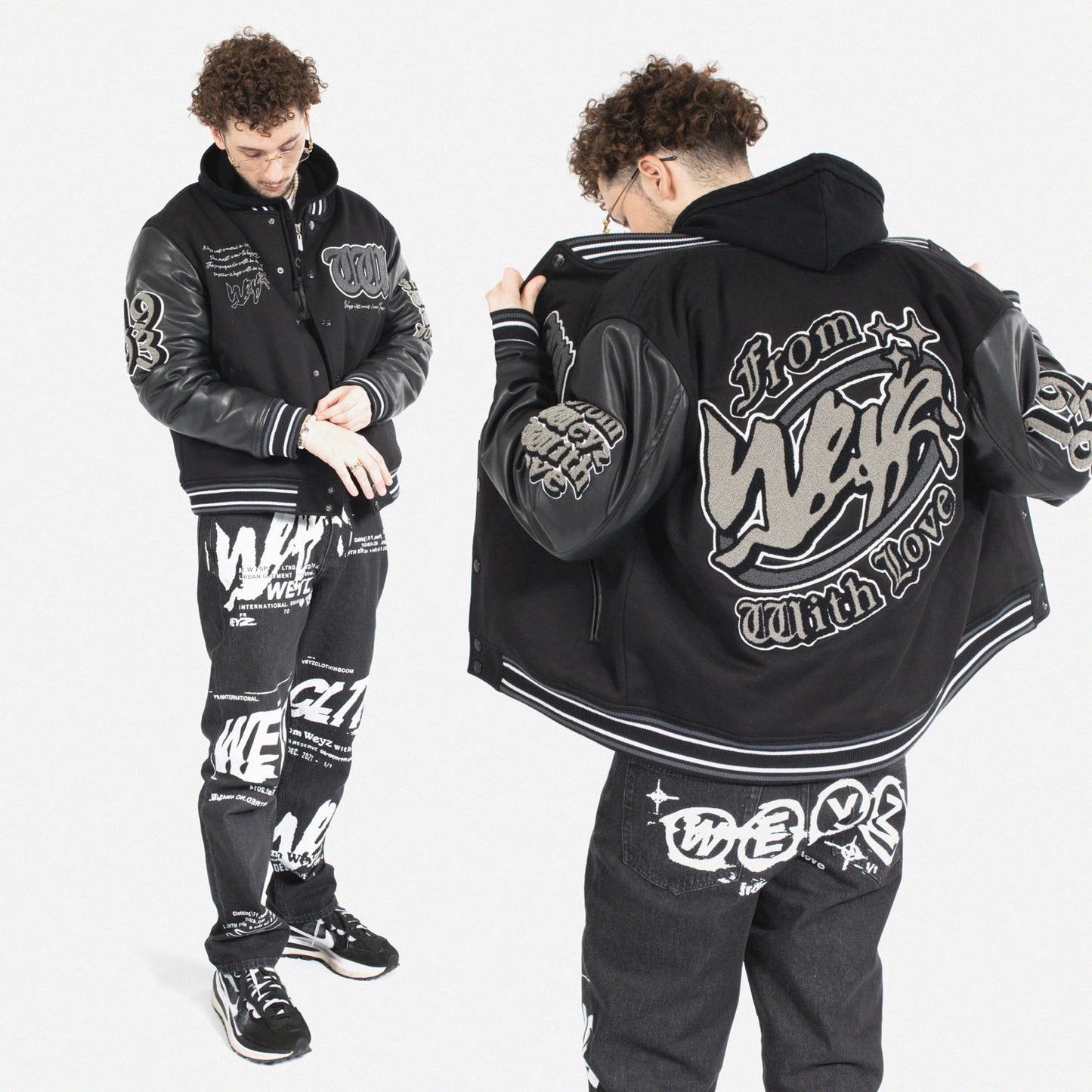 jean black from weyz with love 100% cotton straight cut