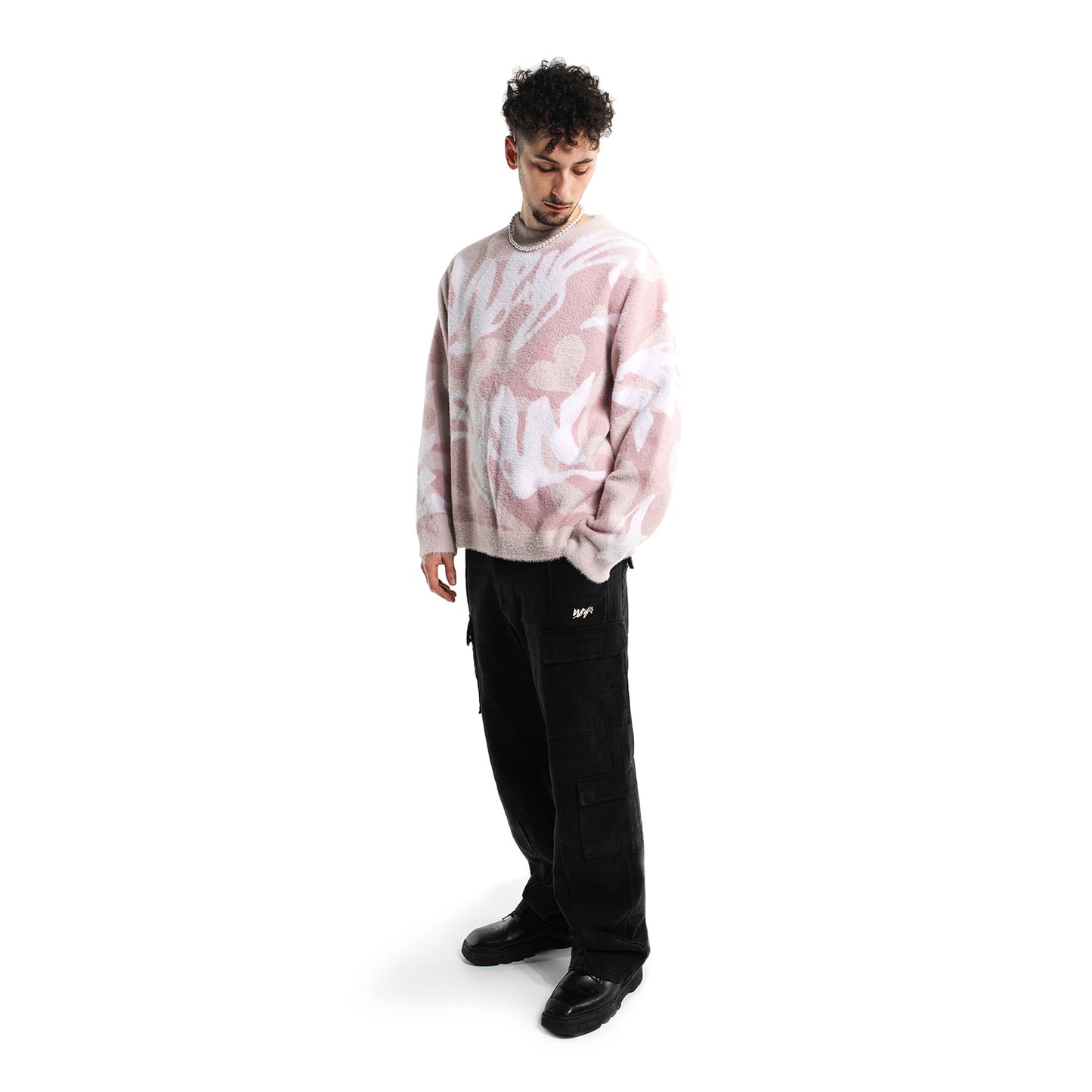 Fluffy Knitwear - Pink
