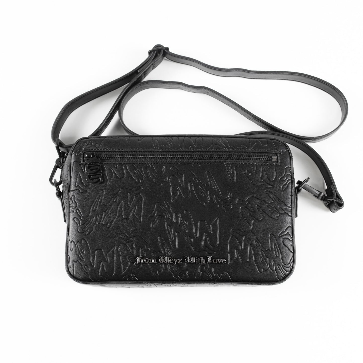 shoulder bag from weyz with love black 50% leather 50% polyester 