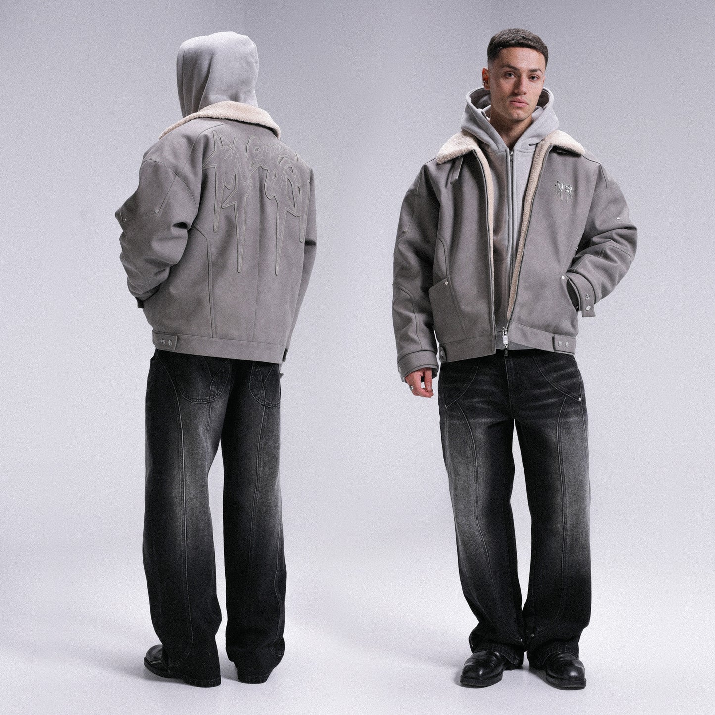 Eagle Sherpa Jacket - Grey