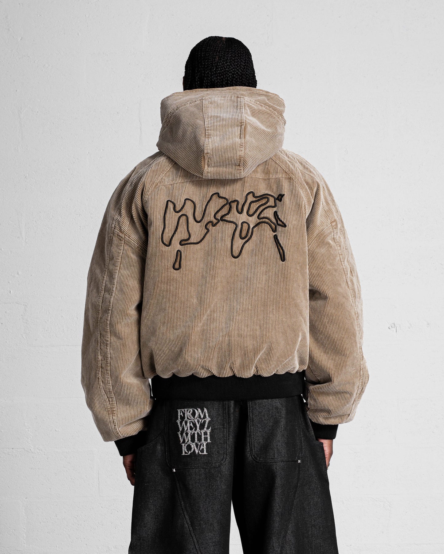 VESTE "FADED" CORDUROY DÉLAVÉ - BEIGE