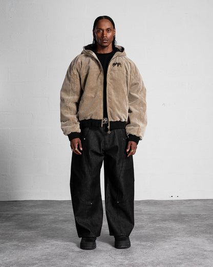 "FADED" CORDUROY JACKET - WASHED BEIGE