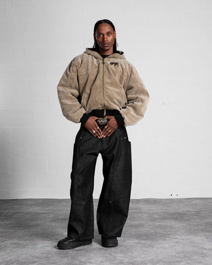 "FADED" CORDUROY JACKET - WASHED BEIGE