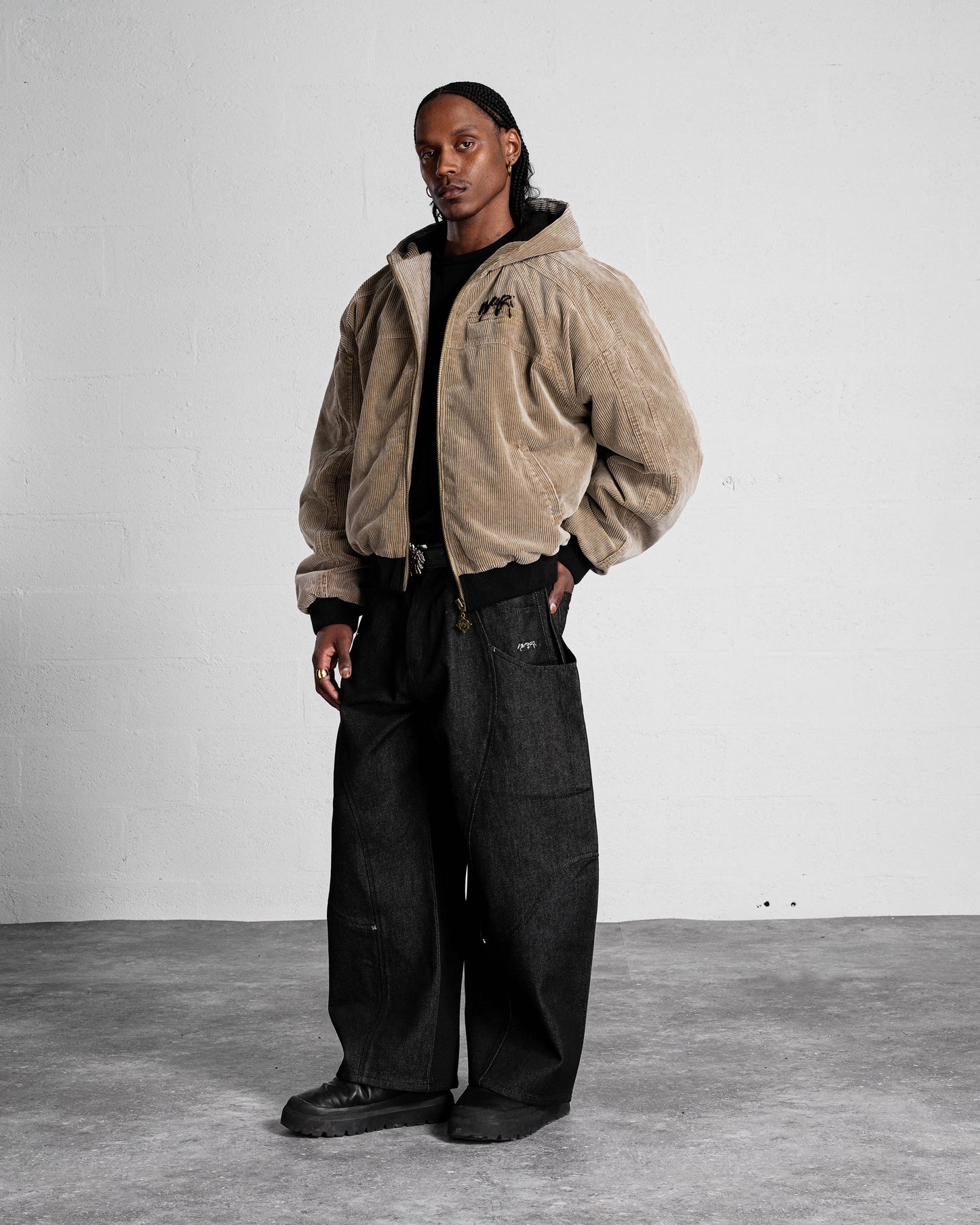 VESTE "FADED" CORDUROY DÉLAVÉ - BEIGE