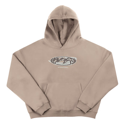 Hoodie brodé "WEYZ CORP" - Beige