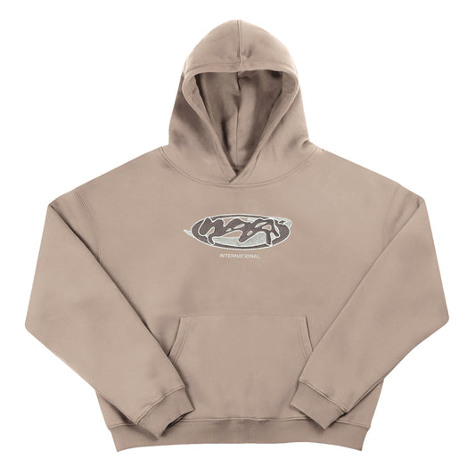 "INTERNATIONAL" Hoodie - Beige