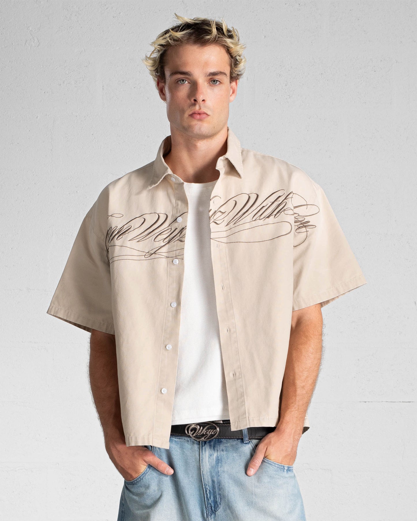 "FWWL" SHIRT - Beige