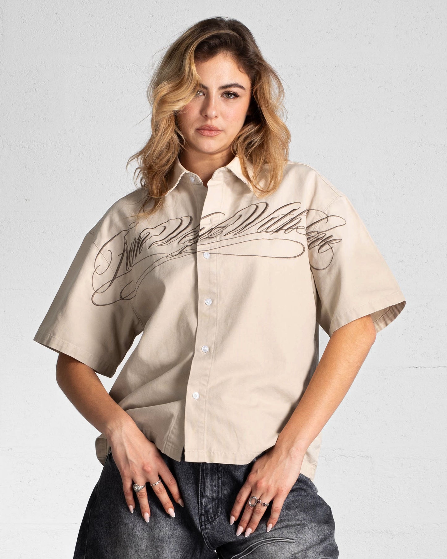 "FWWL" SHIRT - Beige