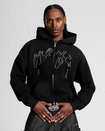 "FADING WEYZ" ZIP HOODIE - BLACK