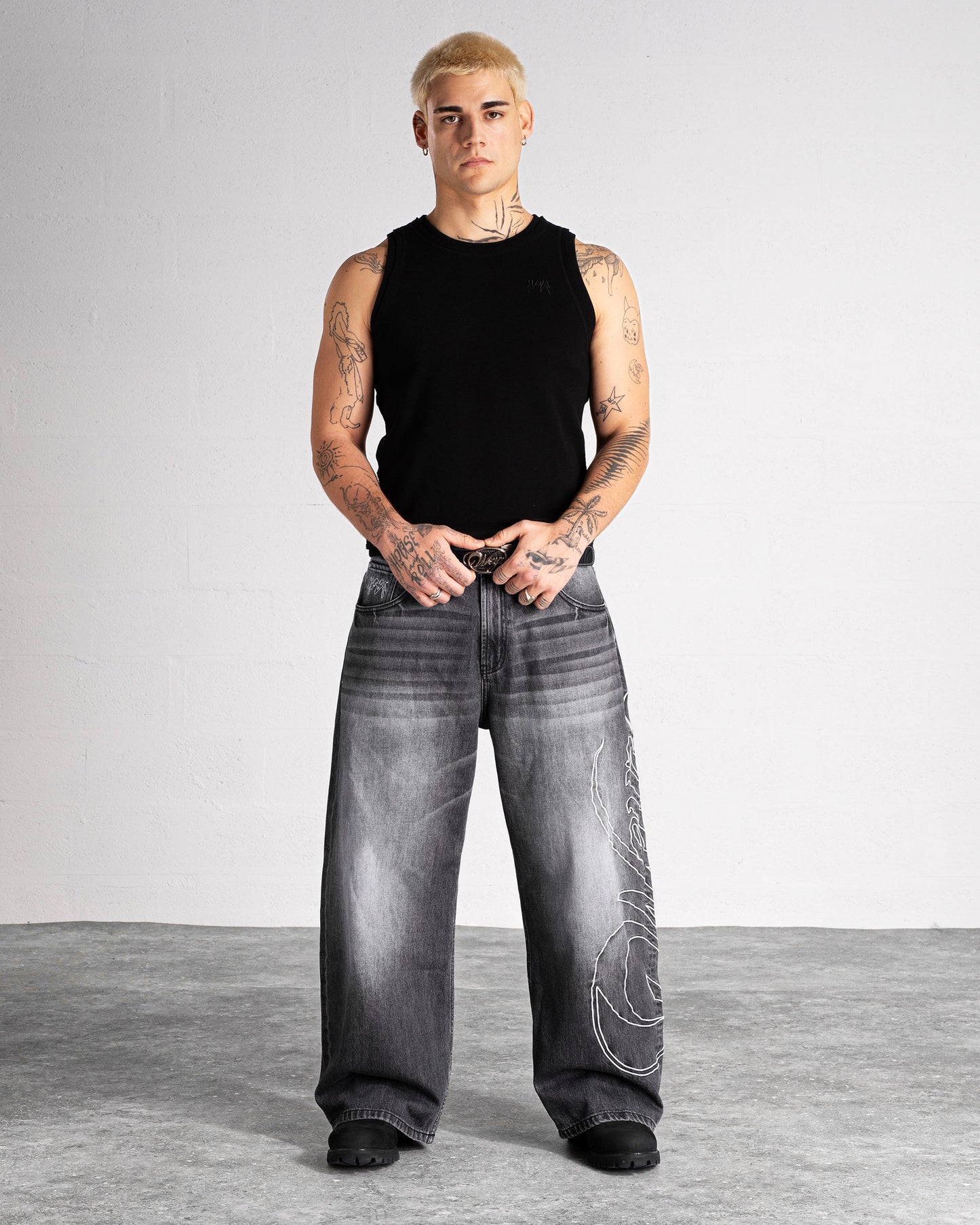 Denim Pants “HERITAGE” - Washed Black