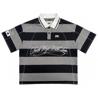 "FWWL" Polo - Noir & Gris