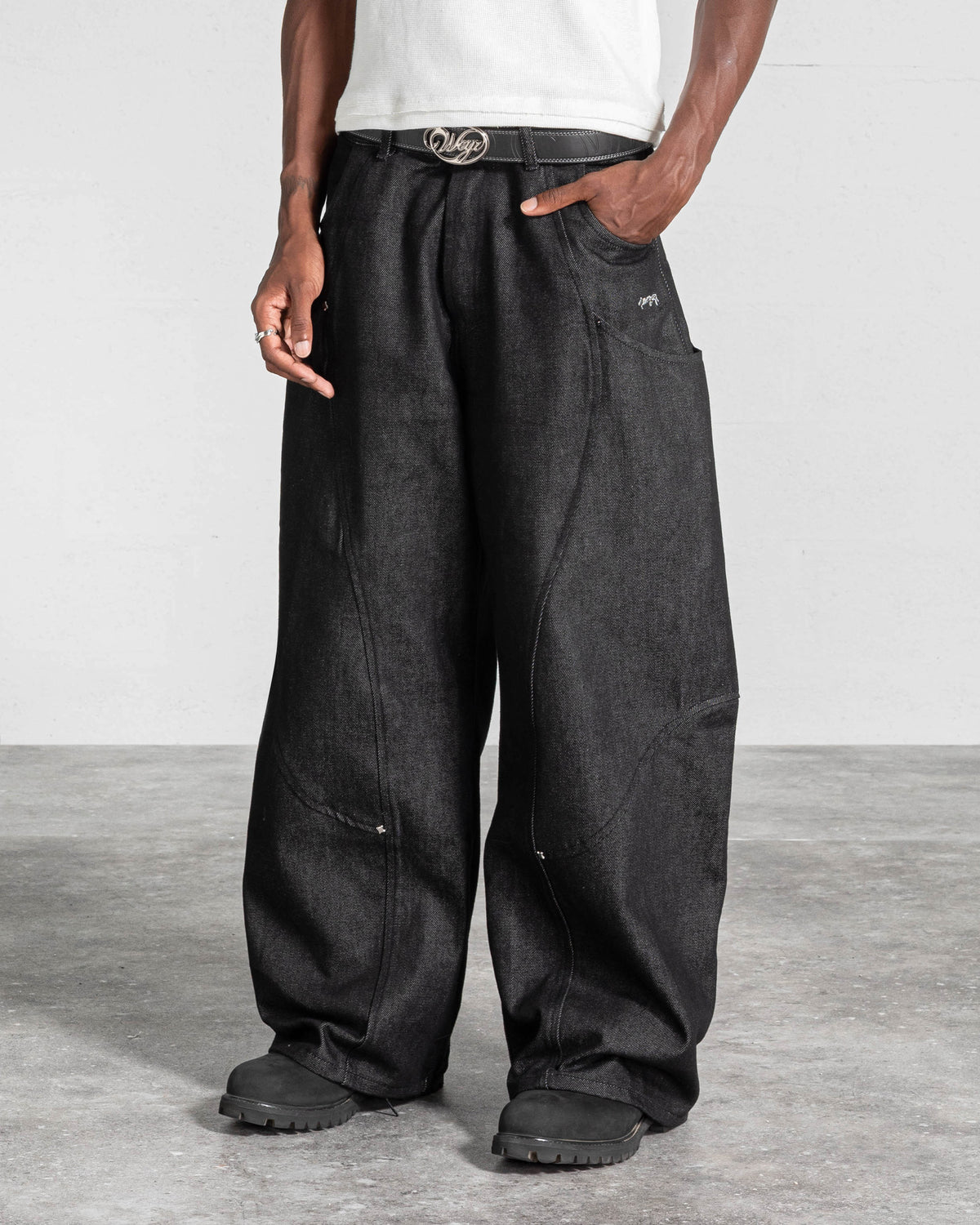 JEAN "RIFT" DENIM BRUT - NOIR