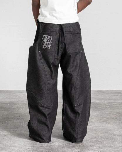 JEAN "RIFT" DENIM BRUT - NOIR