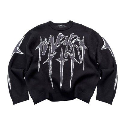 Knitwear "STARS" - Noir
