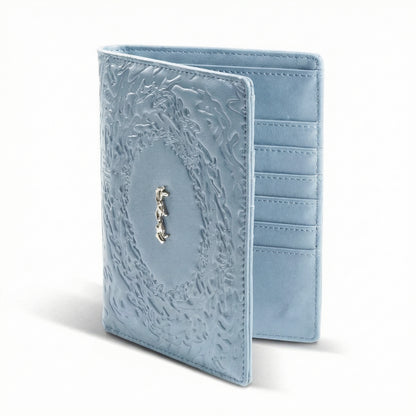 PORTEFEUILLE "ABYSSAL" CUIR VEGAN - BLEU CLAIR