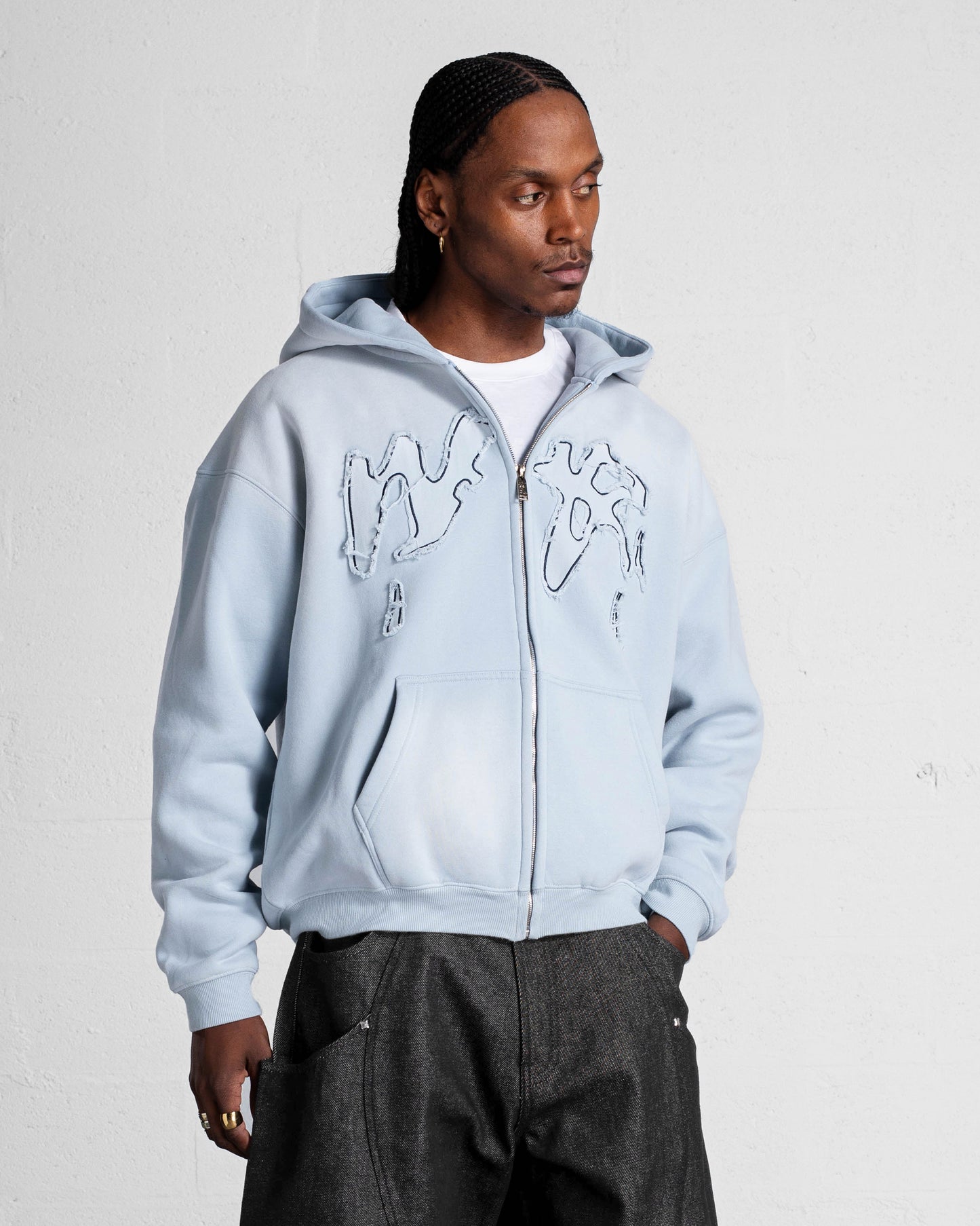 GILET "FADING WEYZ" - BLEU CLAIR