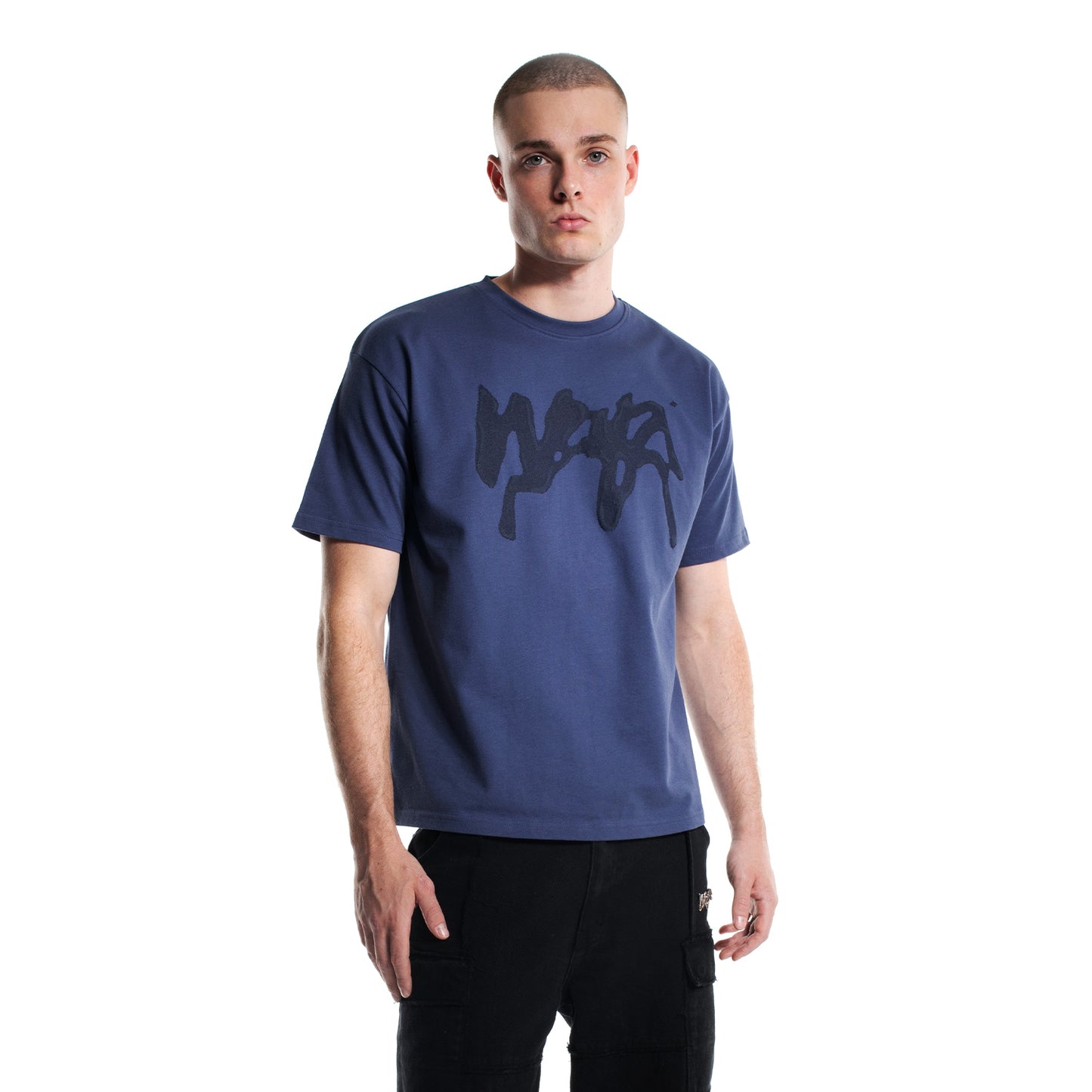 Tee-shirt oversize "PROPAGANDA" - Blue Neptune